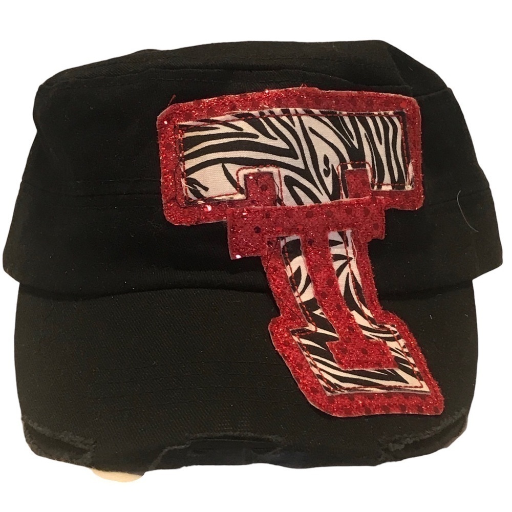 Texas Tech Woman's Adjustable Distressed Short Bill Cap